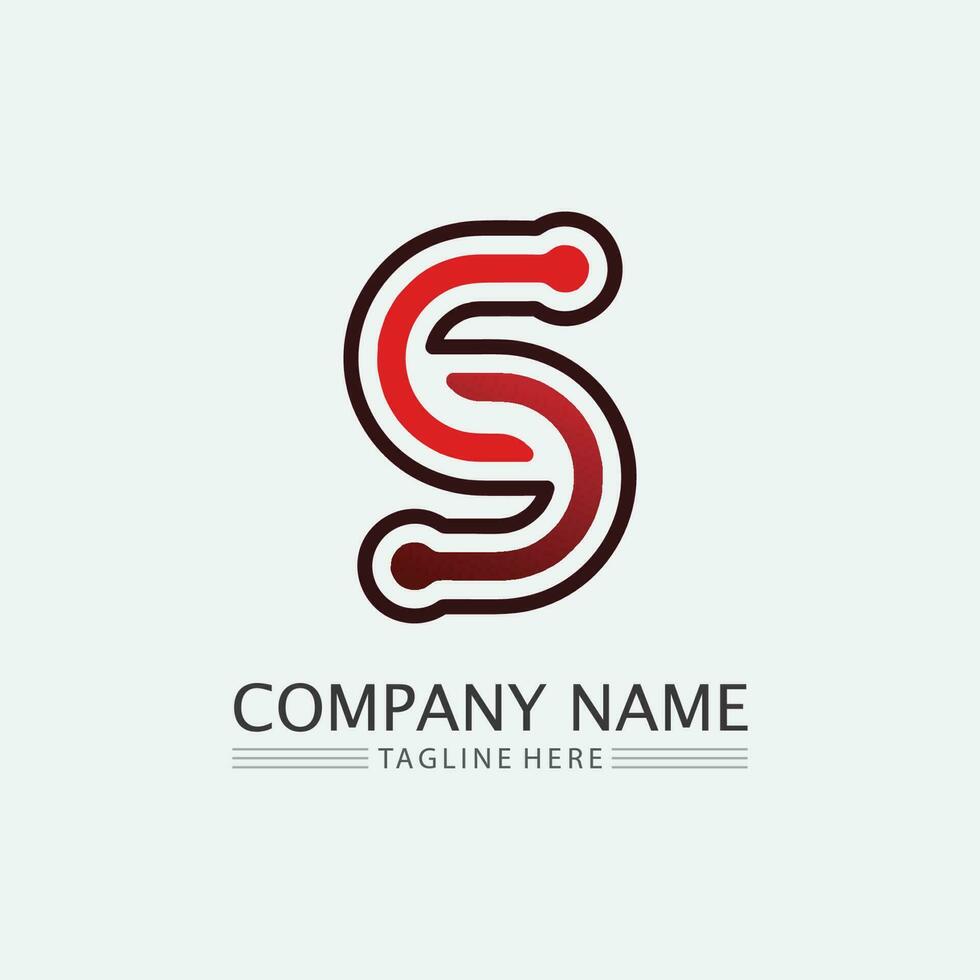 Business corporate S letter logo vector