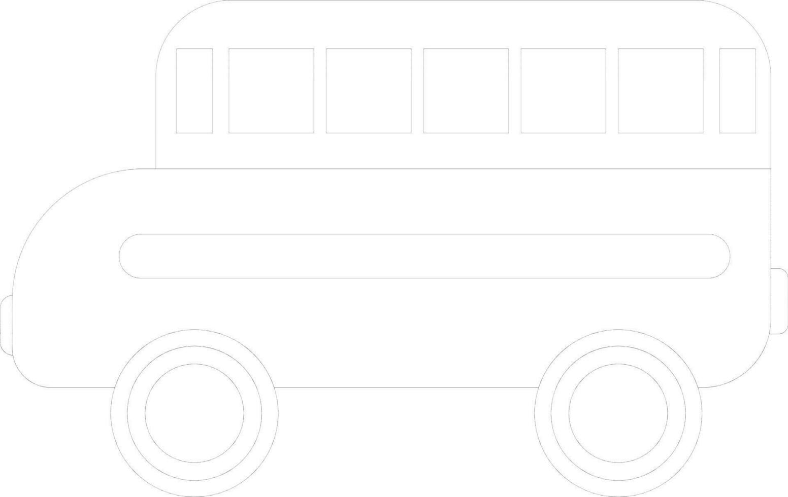 Black line art illustration of a truck. vector