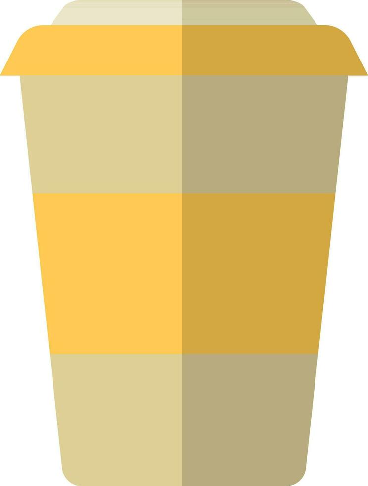 aislado vaso en plano estilo. vector