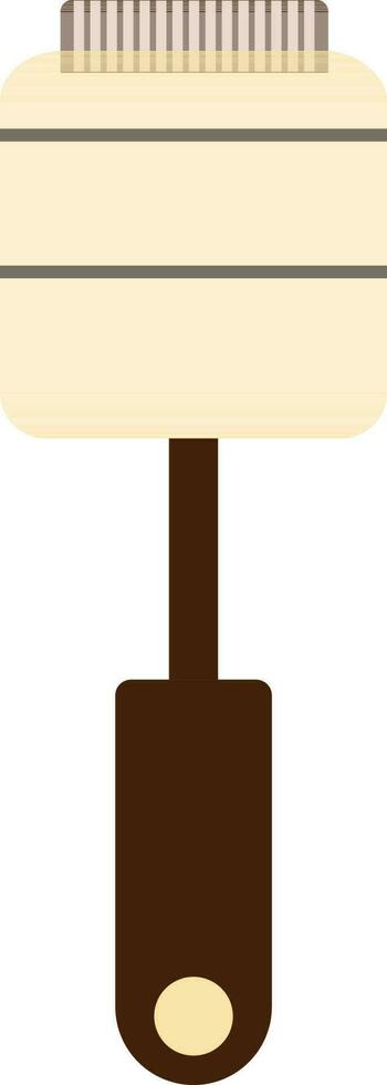 Cooking spoon in brown color. vector