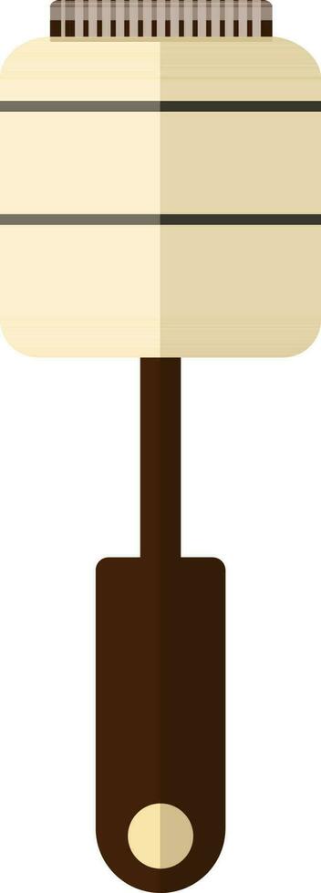 Cooking spoon in brown color. vector