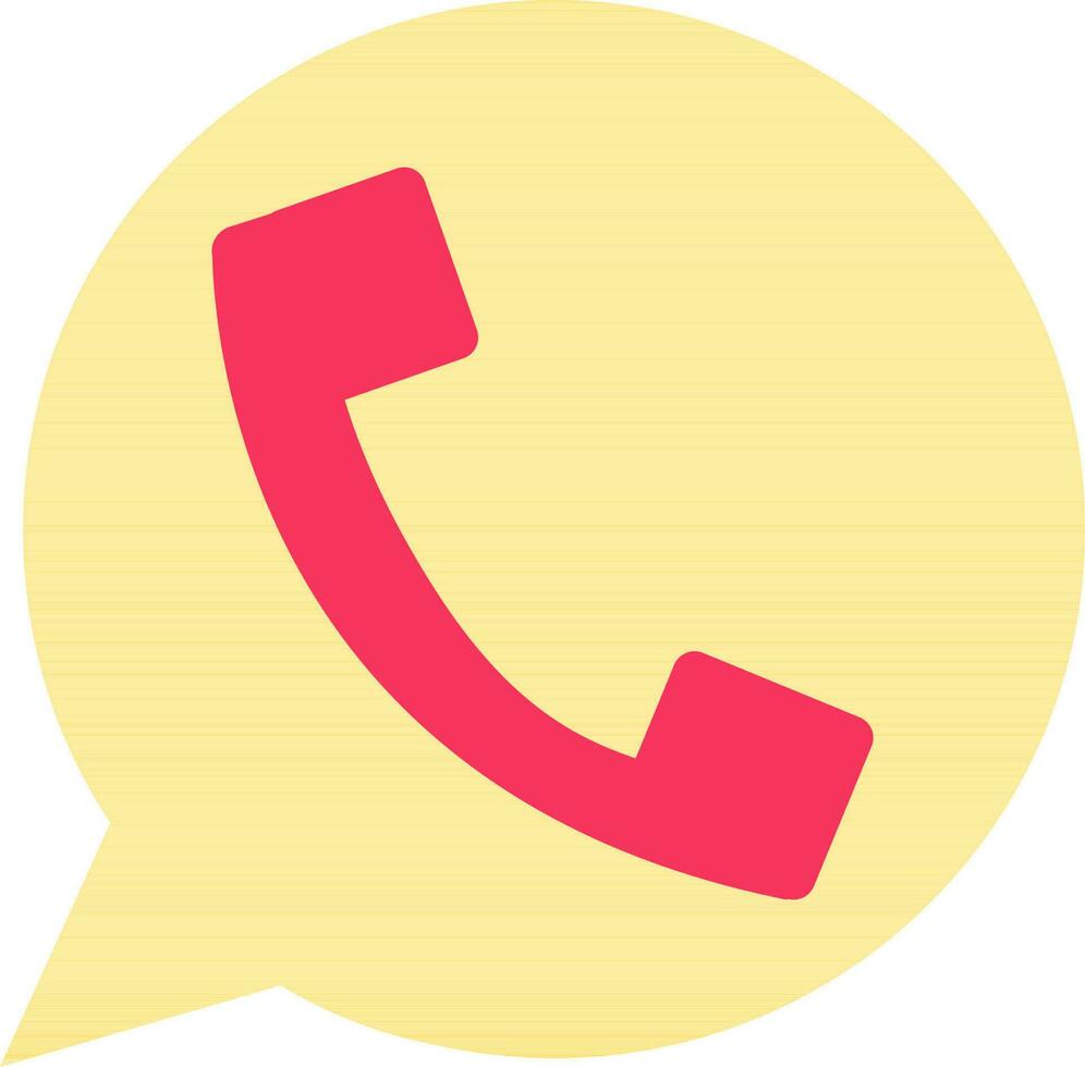 Whatsapp logo in pink and yellow color. vector