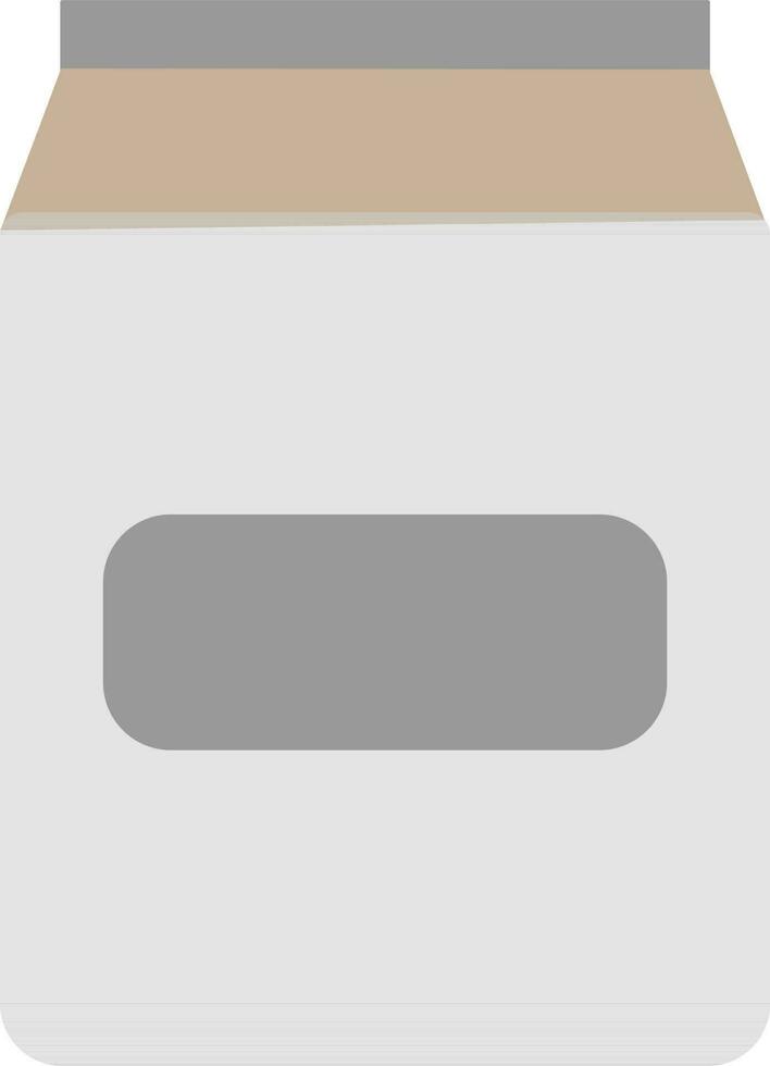 Illustration of a jar in gray color. vector