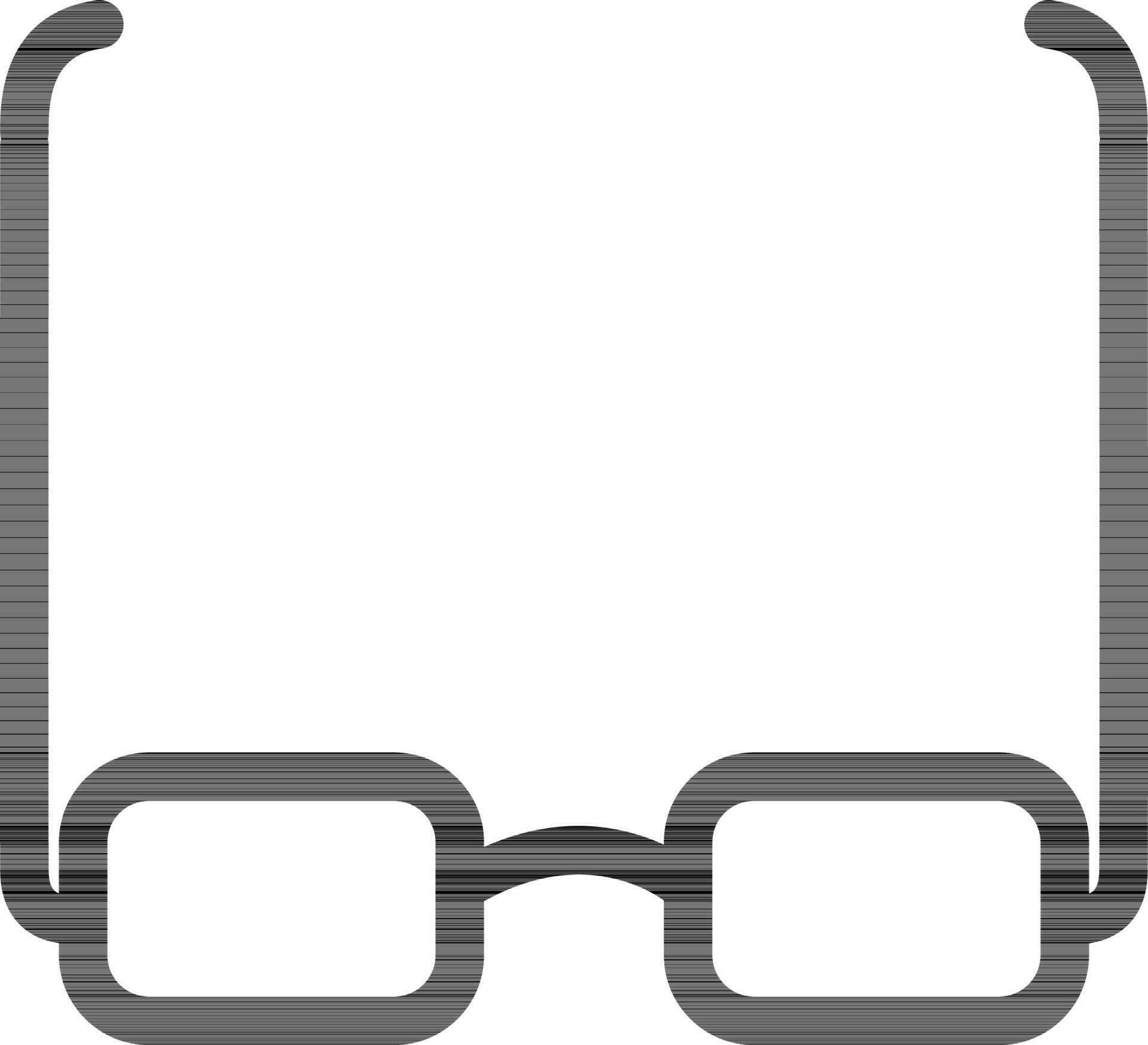 Line art Eyeglasses icon in flat style. 24367331 Vector Art at Vecteezy