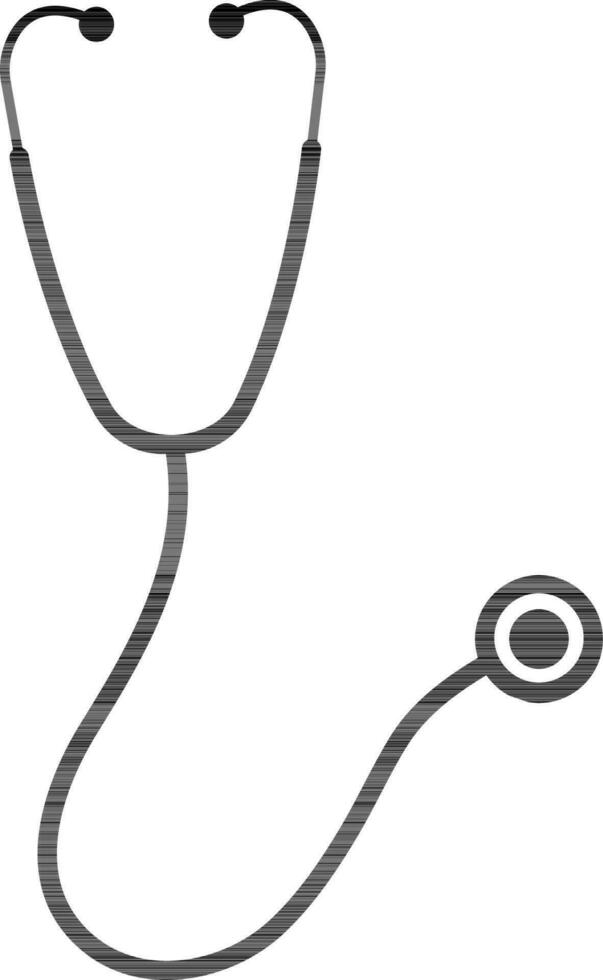 Illustration of a Stethoscope. vector
