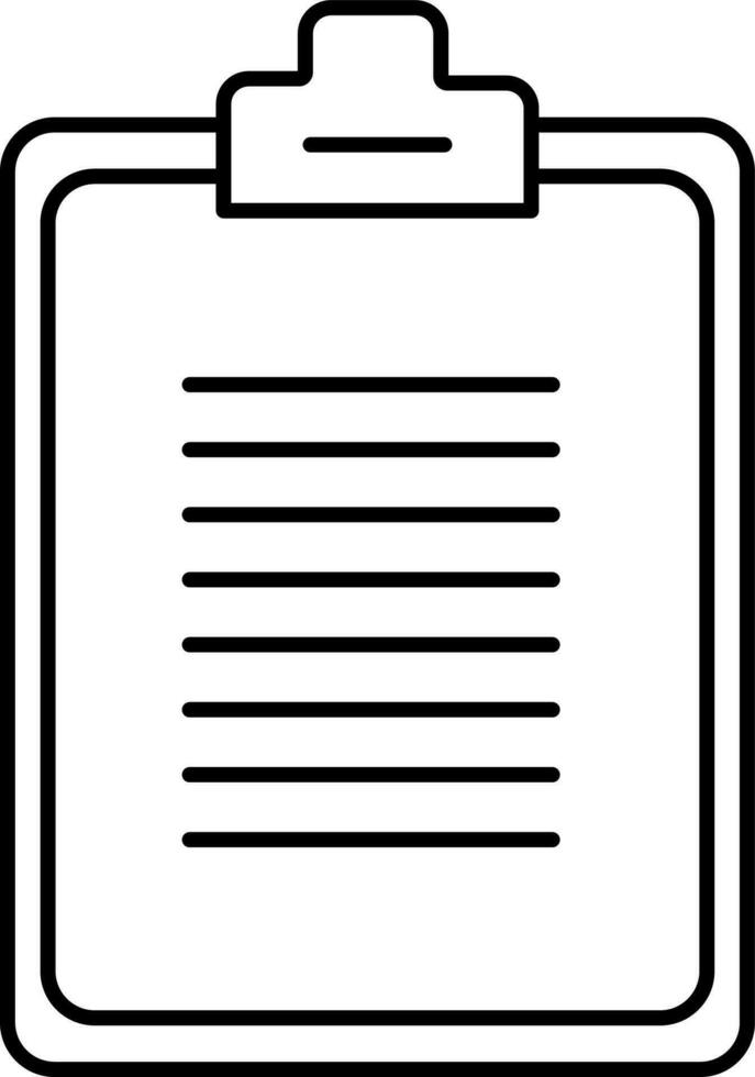 Medical Report on clipboard. vector