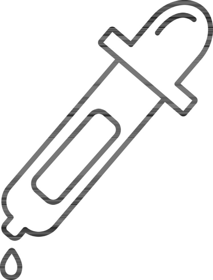 vector símbolo de cuentagotas con gota.