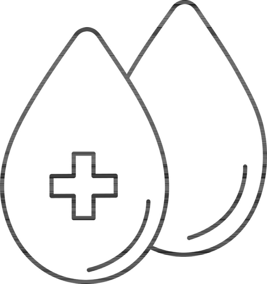 Vector Drops sign or symbol.