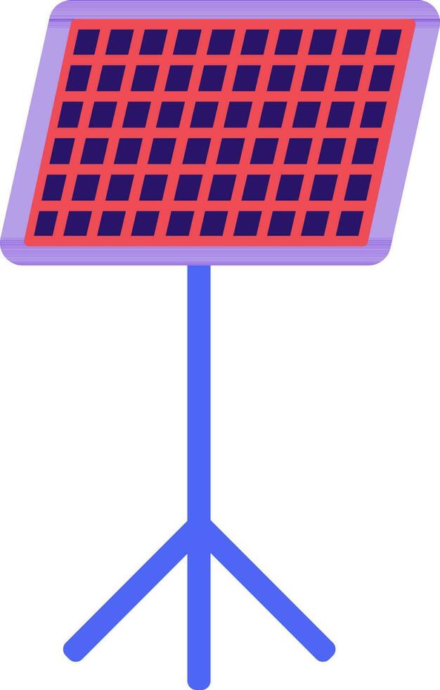 Manhasset or Music Stand icon in flat style. vector