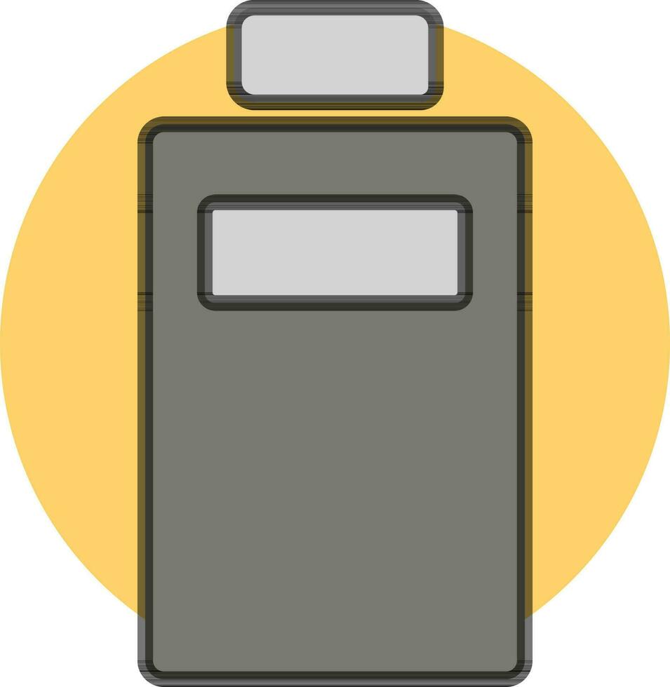 Illustration of Exit gate icon in gray color. vector