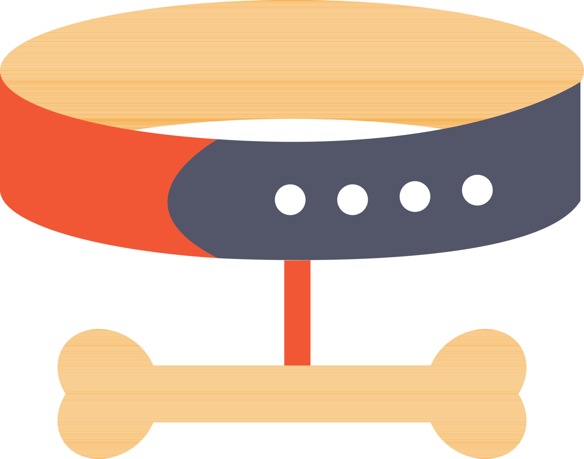 Dog collar belt icon in flat style. 24368022 Vector Art at Vecteezy