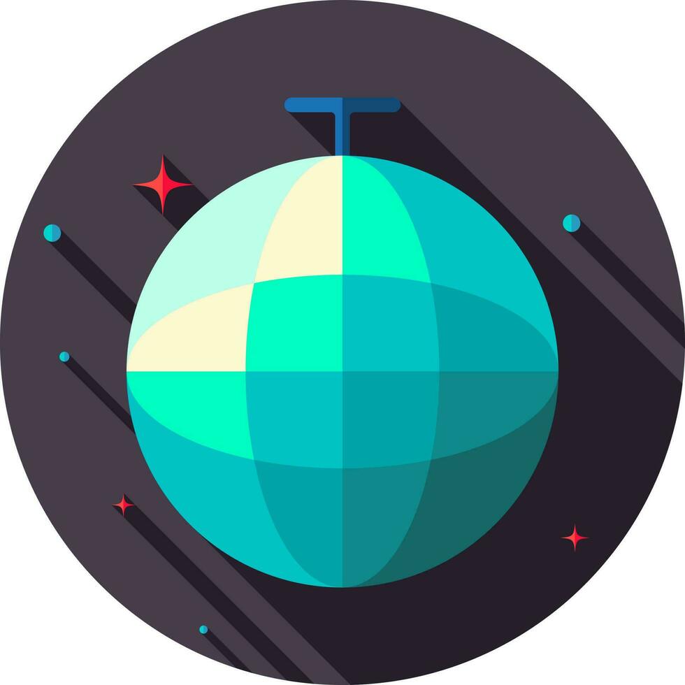 Vector illustration of Disco light ball icon.