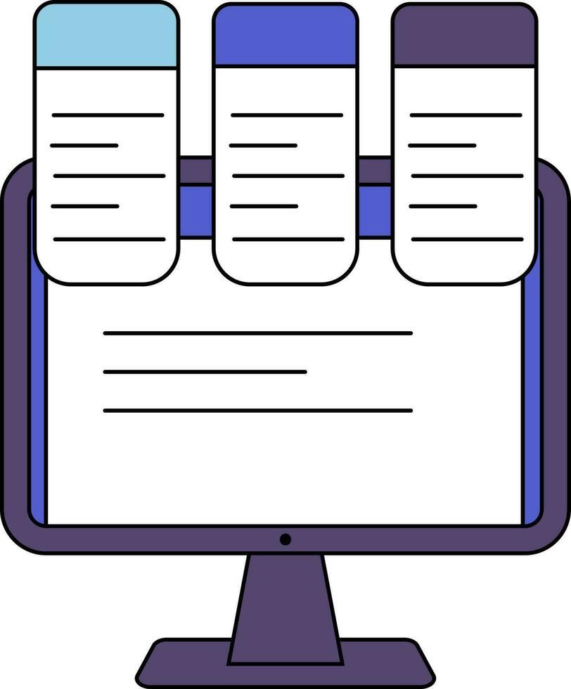 Multiple Web Page in Computer Screen icon. 24368091 Vector Art at Vecteezy