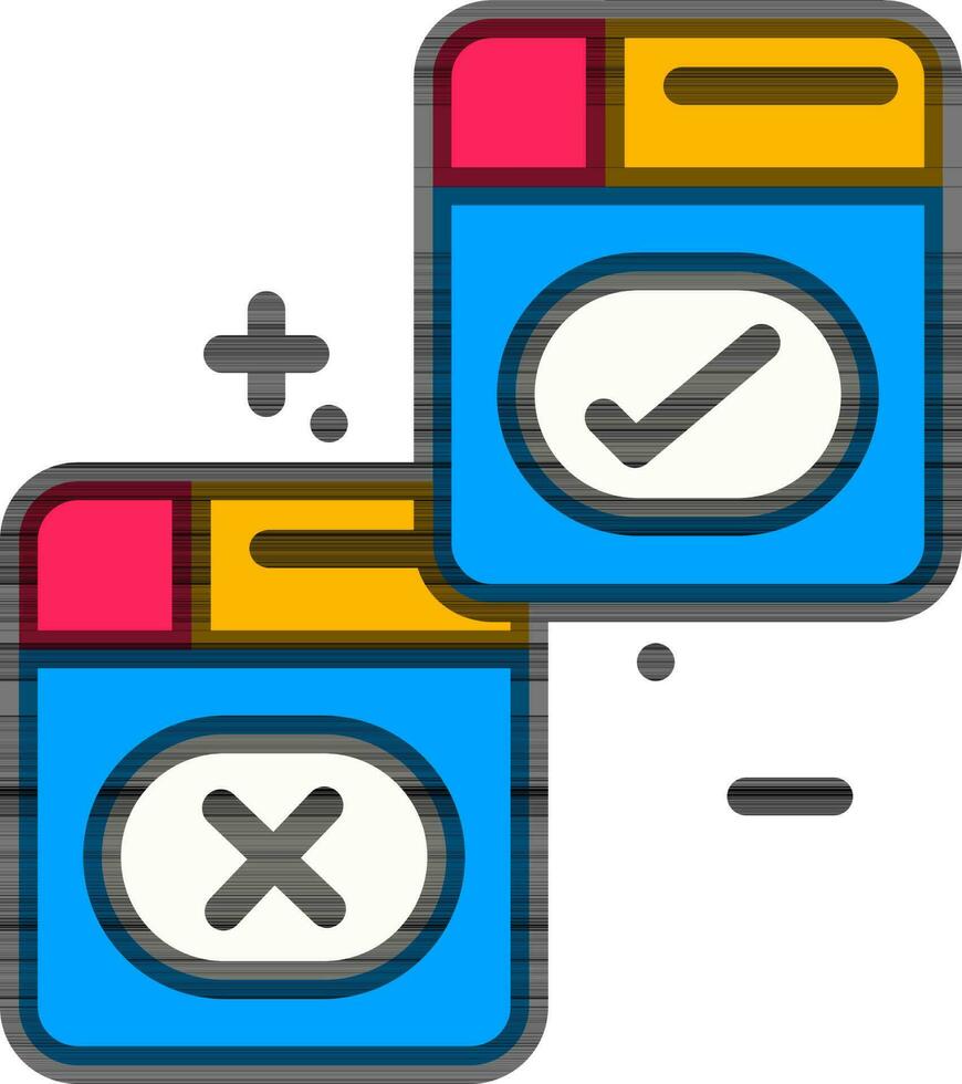 Correction Icon or Symbol on White Background. vector