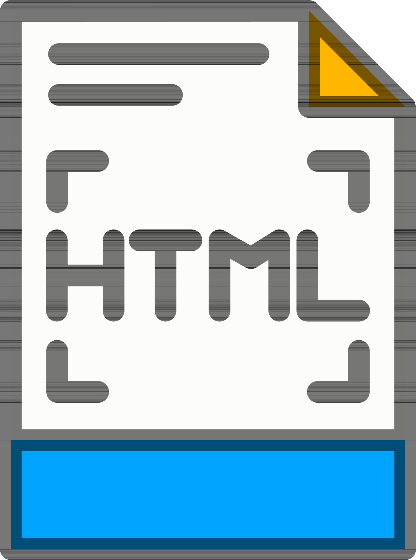 HTML File icon in Blue and White Color. 24368139 Vector Art at Vecteezy