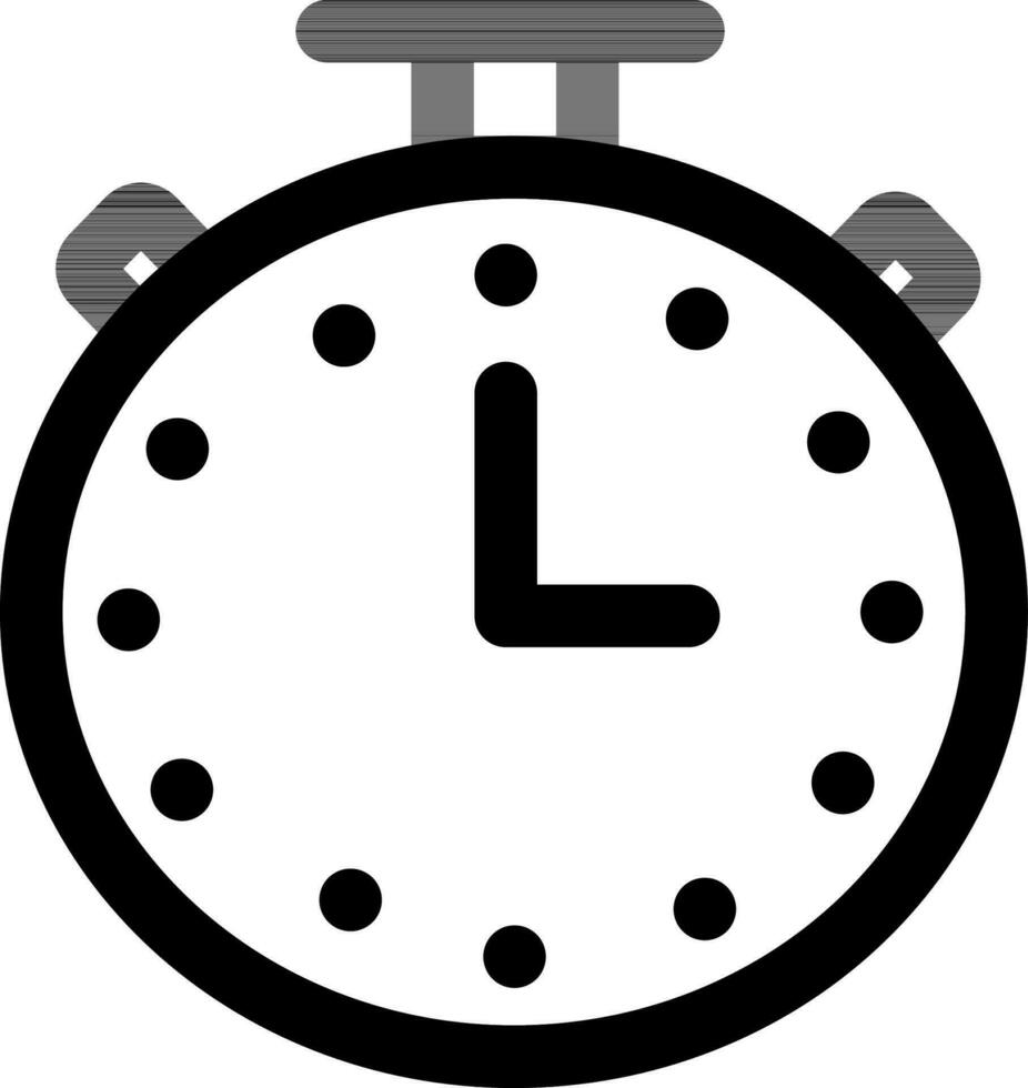 alarma reloj icono en línea Arte. vector