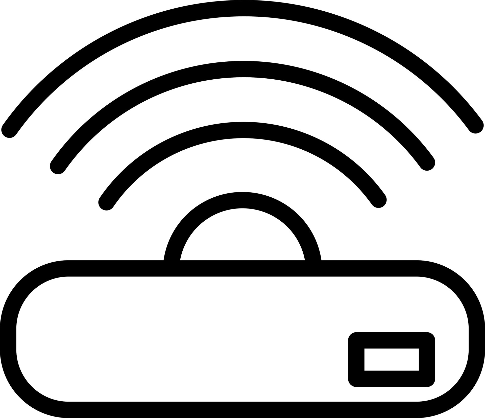 Flat style Wifi box icon in line art. 24368384 Vector Art at Vecteezy