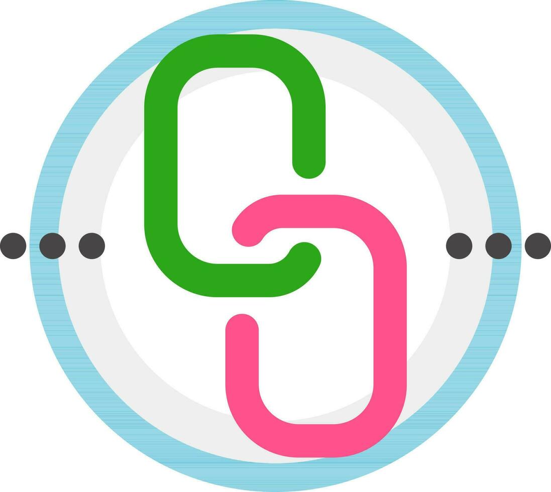 Connection Link or Chain icon in flat style. vector