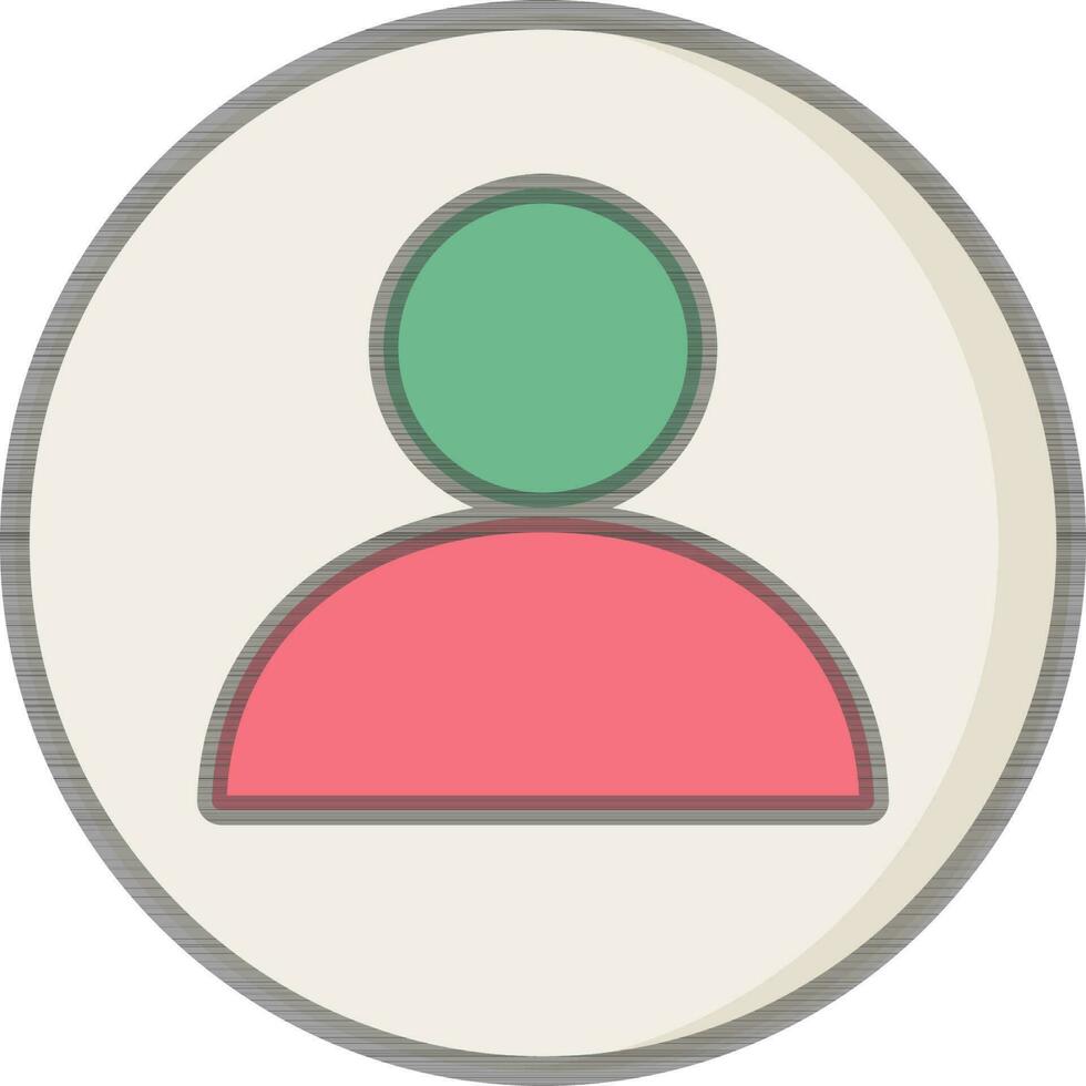 User or Profile icon in red and green color. 24368450 Vector Art at Vecteezy