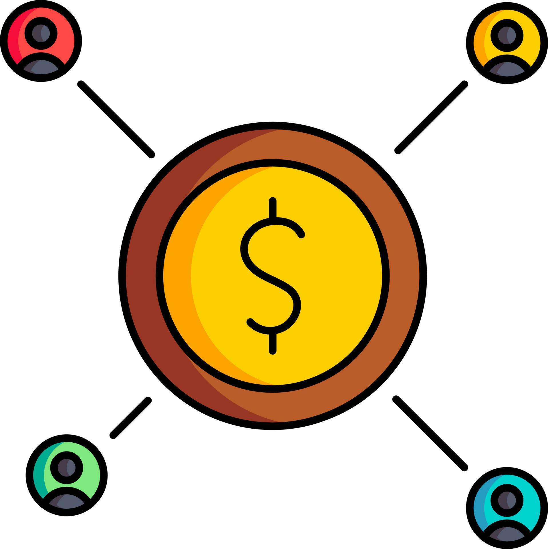 Vector illustration of Distribute money icon. 24368513 Vector Art at