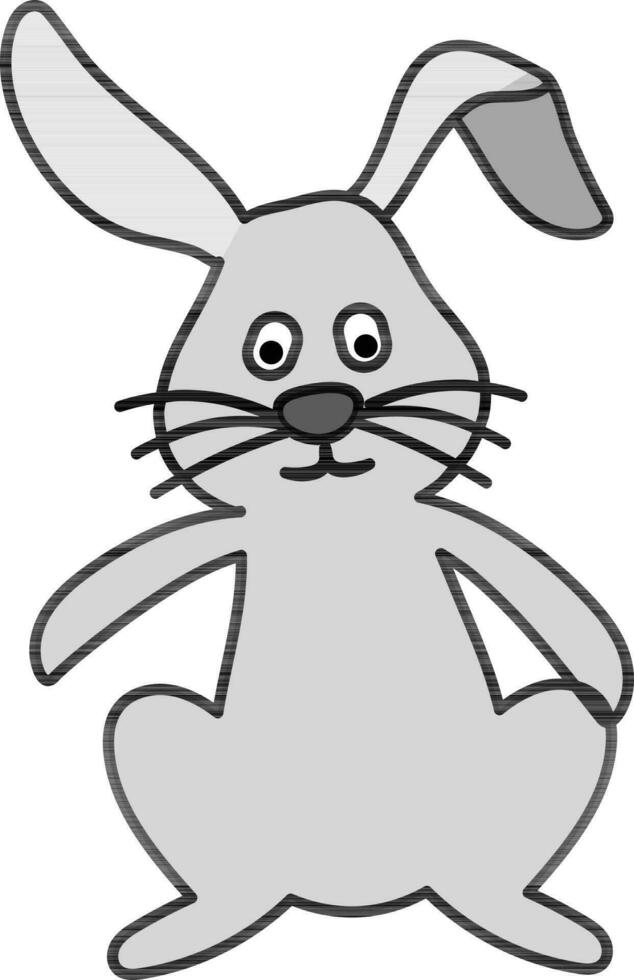  dibujos animados Conejo icono en gris color.   Vector en Vecteezy
