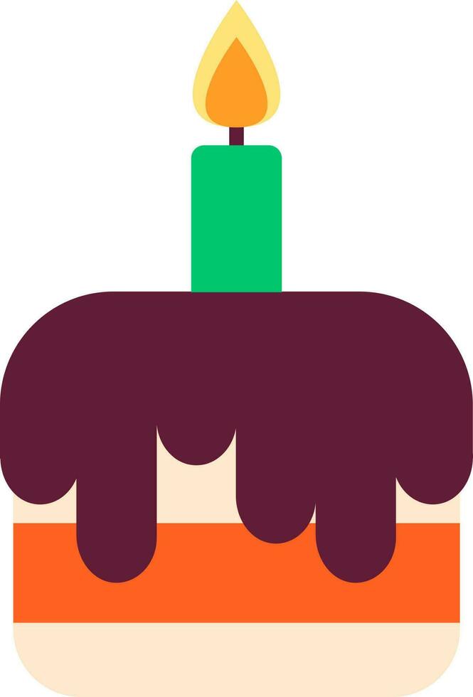 Beautiful Cake icon in colorful color. vector