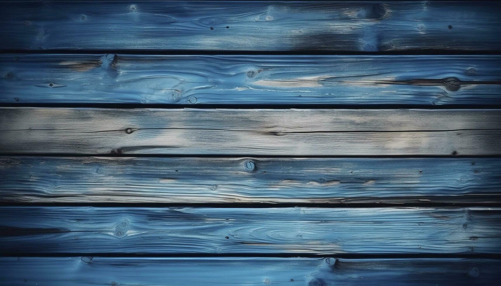 Wood blue boards texture or background high contrast and resolution image with place for text template for design, generate ai photo