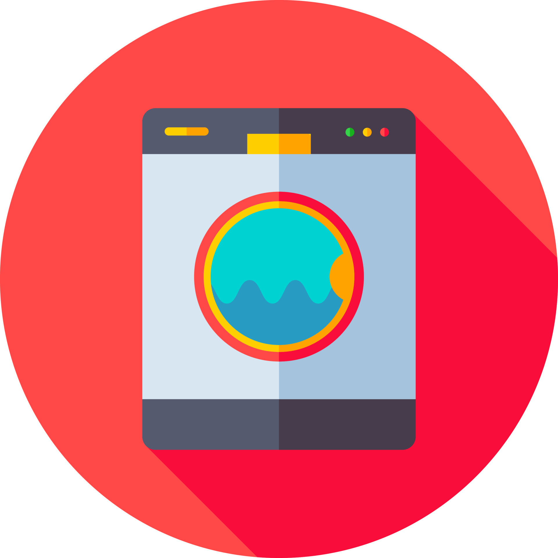 Vector illustration of Washing Machine icon. 24369176 Vector Art at