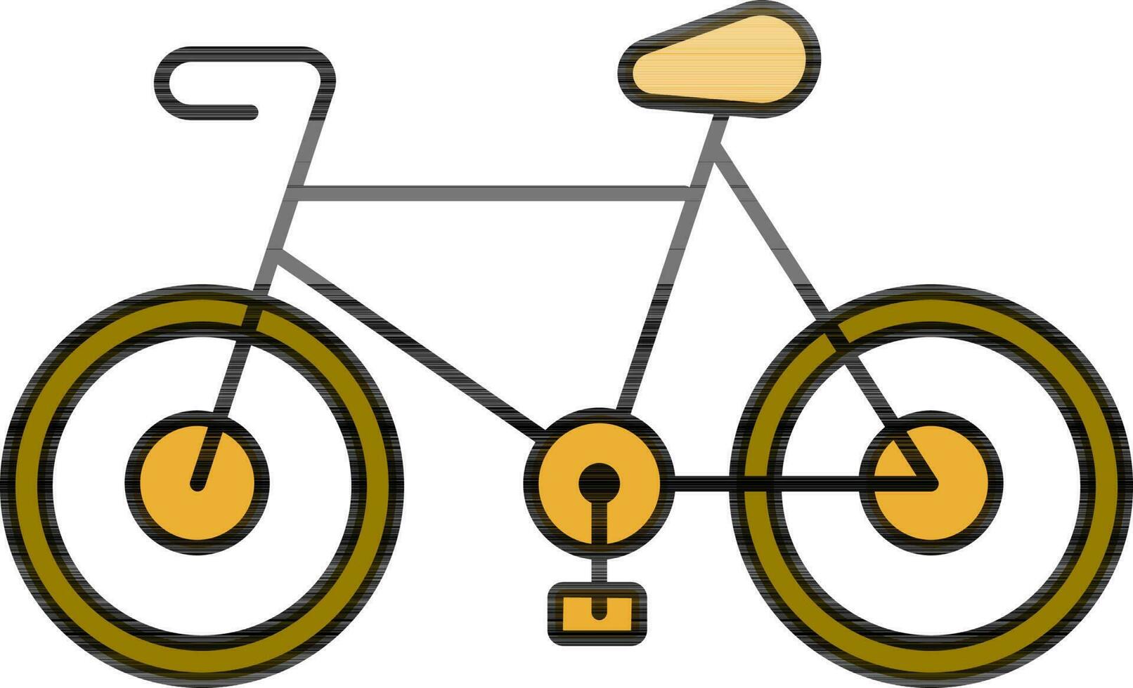 Cycle or Bicycle icon in flat style. vector