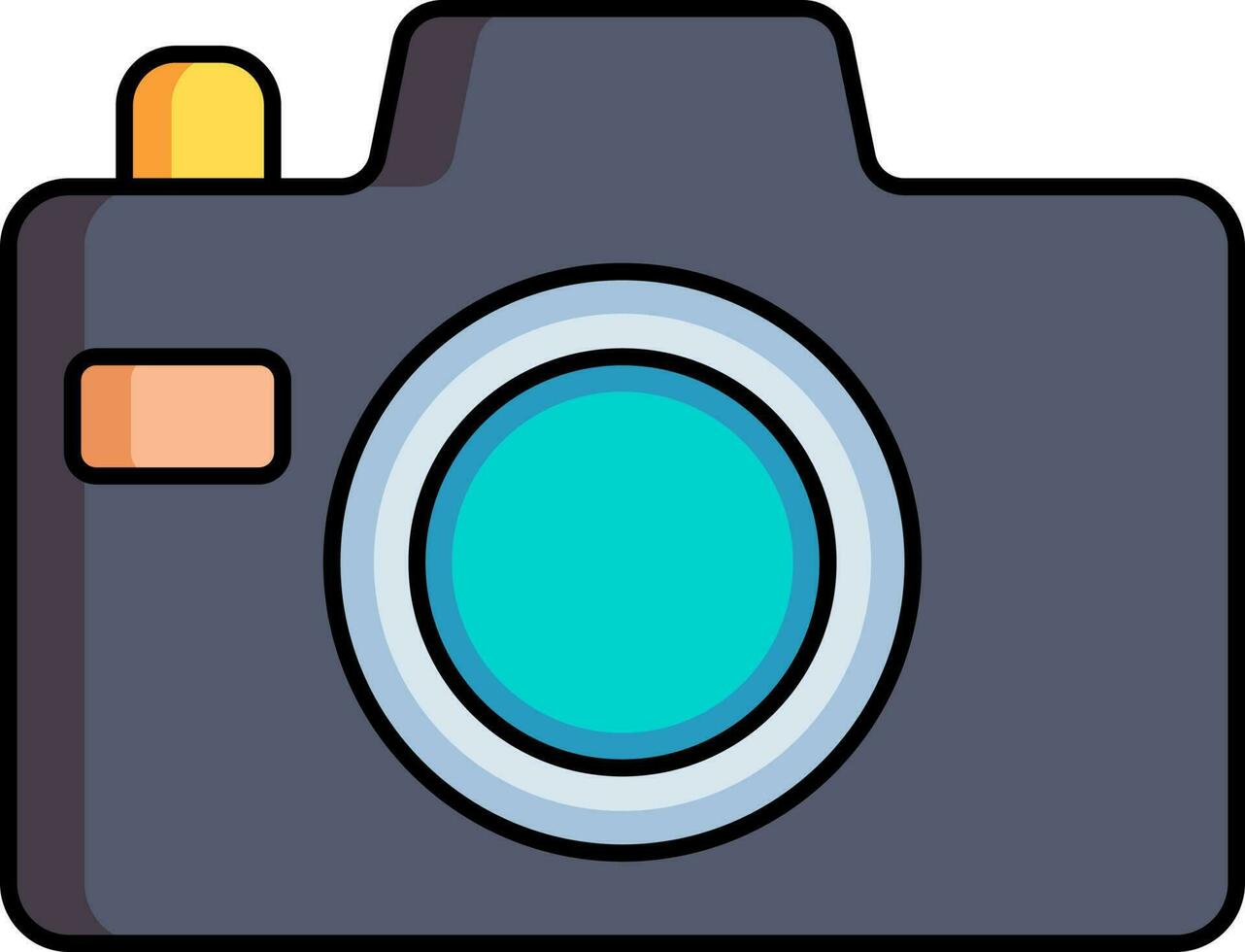Vector illustration of Digital camera icon. 24369253 Vector Art at Vecteezy