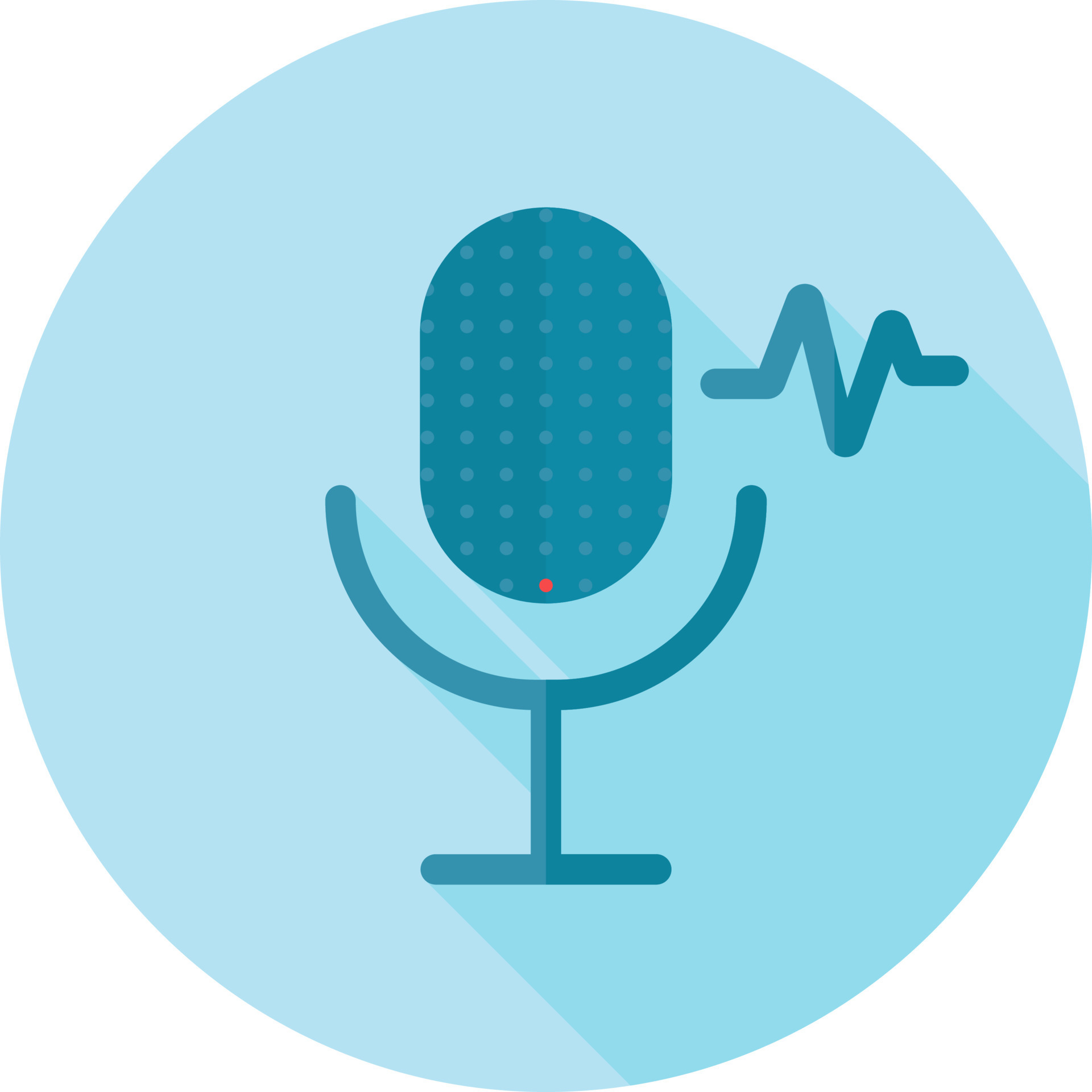 Microphone icon in blue color. 24369346 Vector Art at Vecteezy