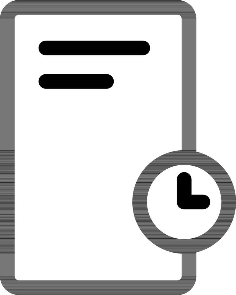 Order history icon in thin line art. vector