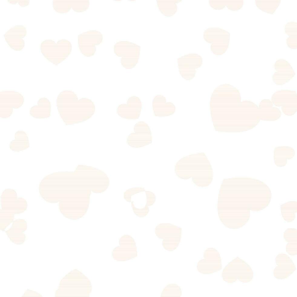 Shiny seamless pattern background decorated with hearts. vector