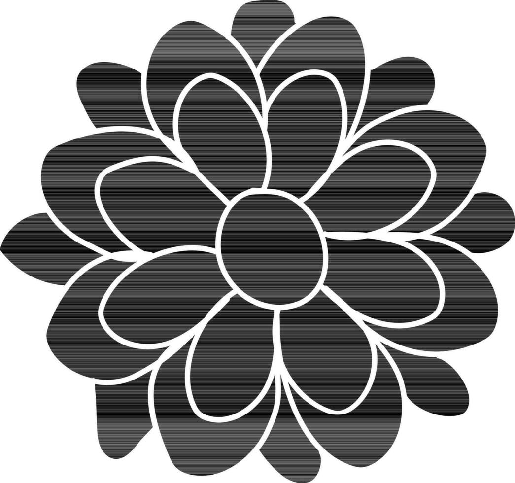 Flat style icon of Flower. vector