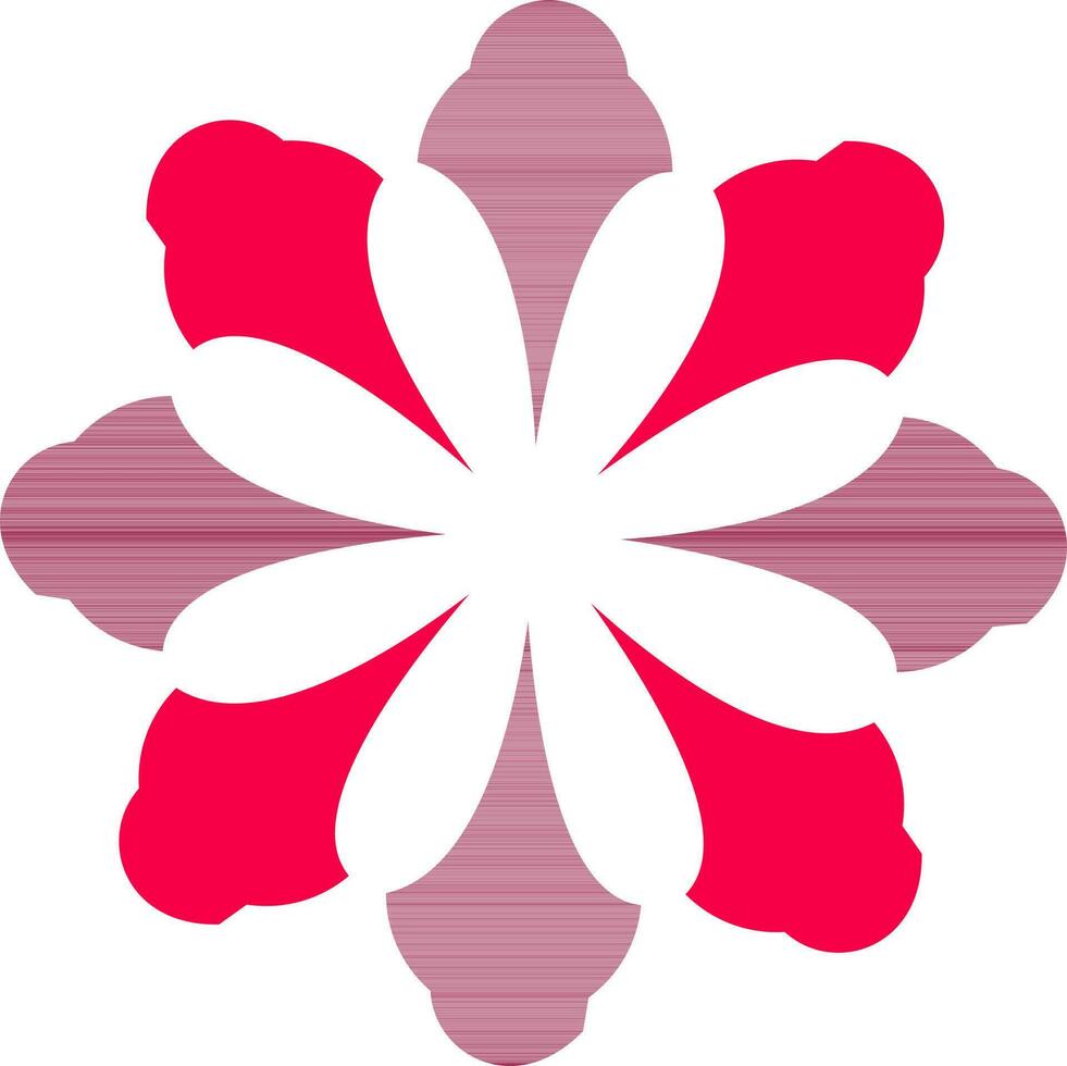 Isolated design of creative flower. vector