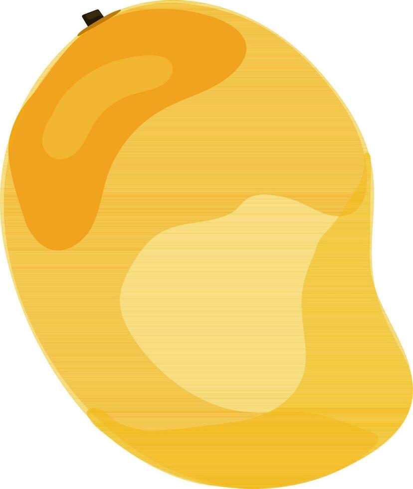 Flat illustration of ripe mango. vector