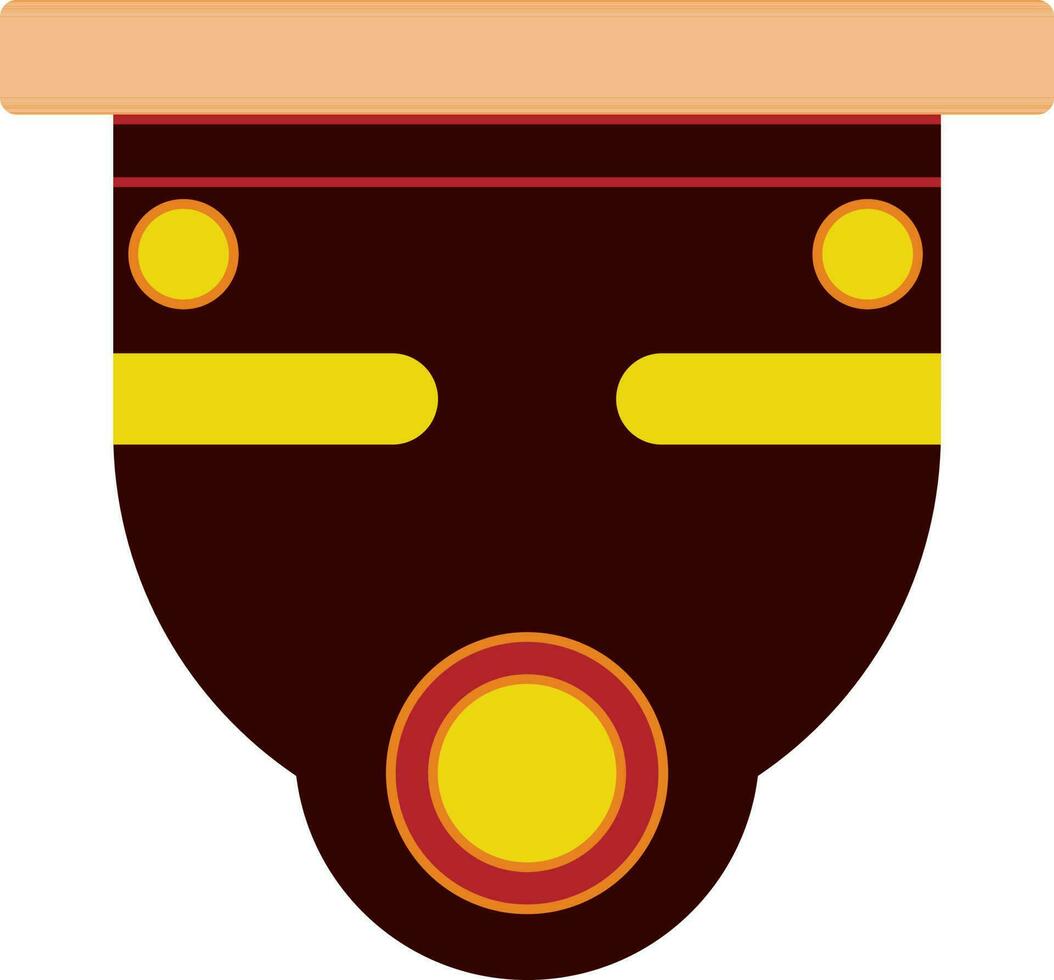 Flat style cctv camera. vector