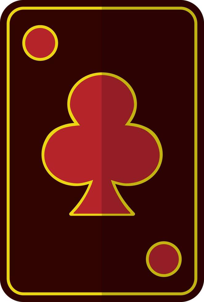 Illustration of a ace playing card. vector