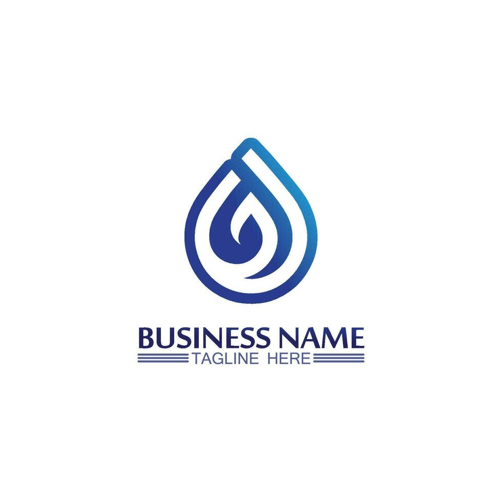 Water drop Logo Template vector