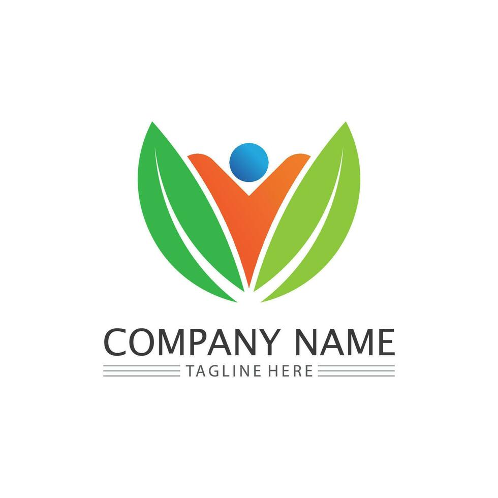 People logo, Team, Succes people work, Group and Community, Group Company and Business logo vector and design Care, Family icon Succes logo