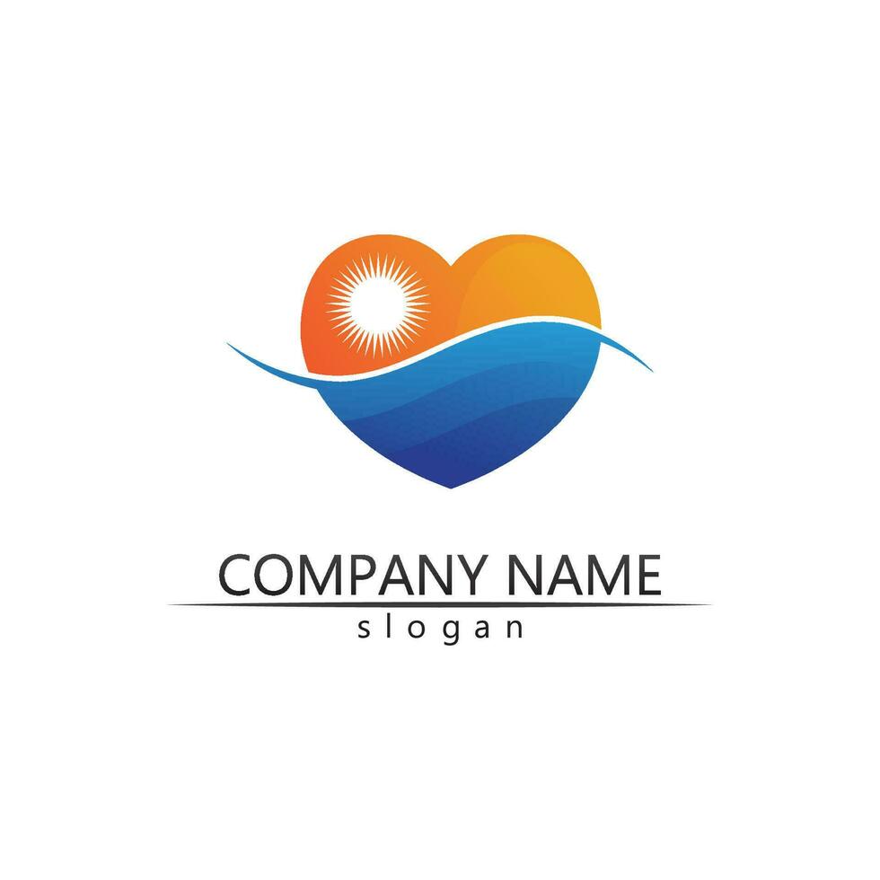 Water wave icon vector