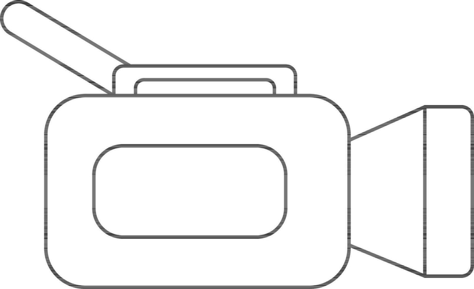 Flat style video camera. vector