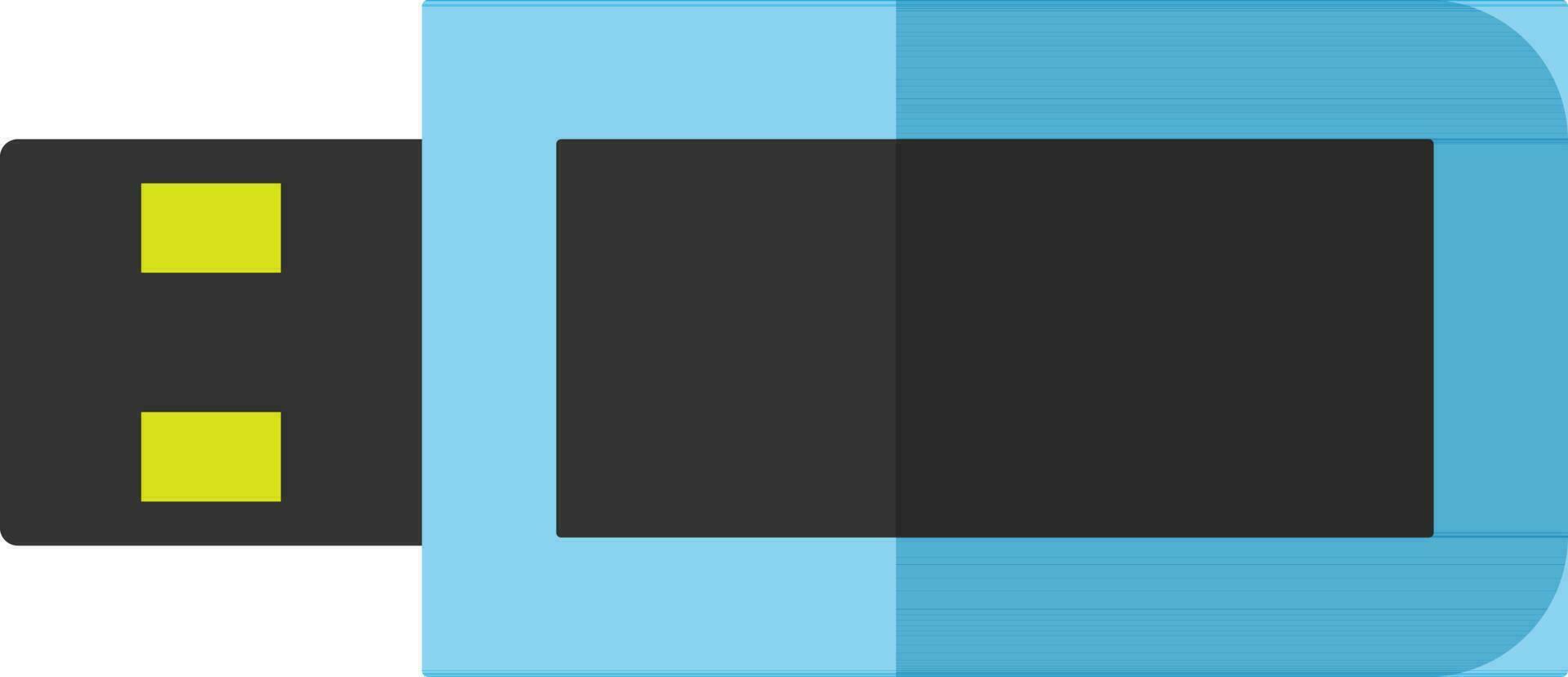 Illustration of a flash drive. vector