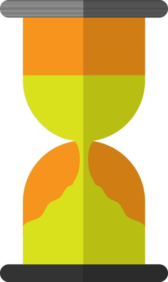 Hourglass in flat style. vector