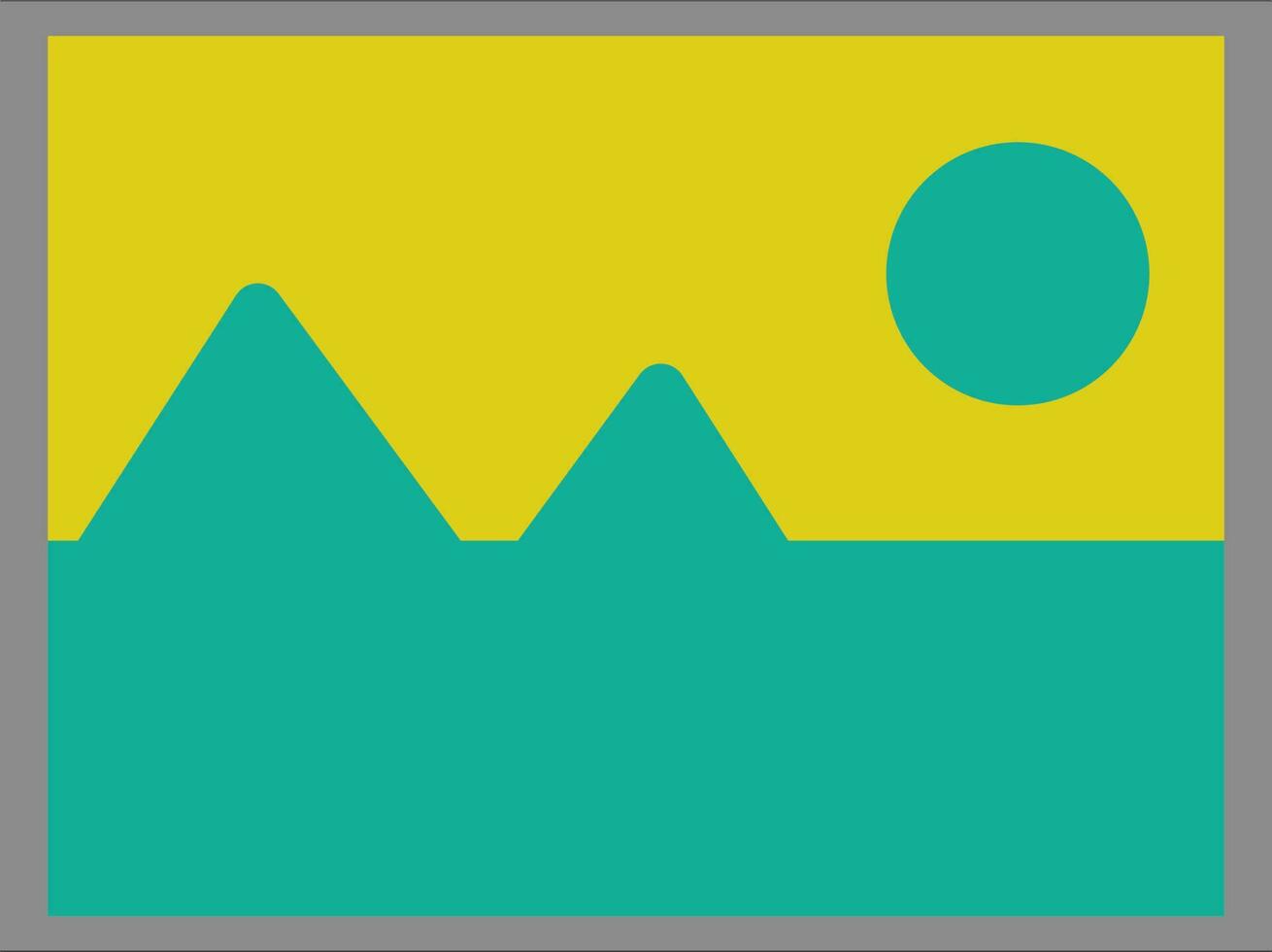 Blue and green nature picture. vector
