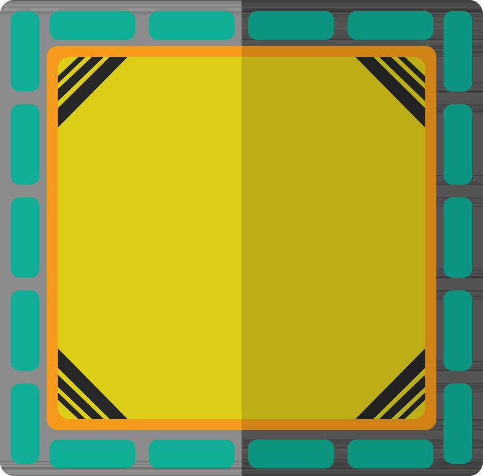 Blue and green free transform icon. vector