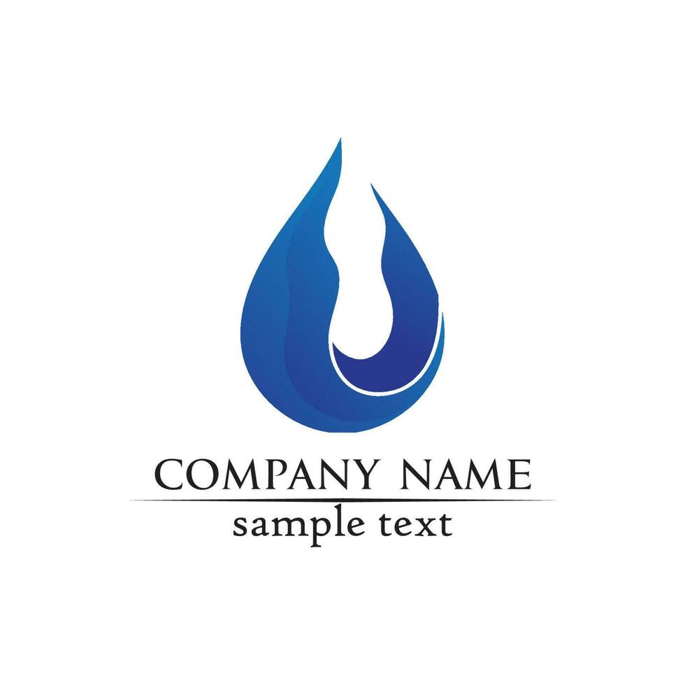 water drop Logo Template vector illustration design