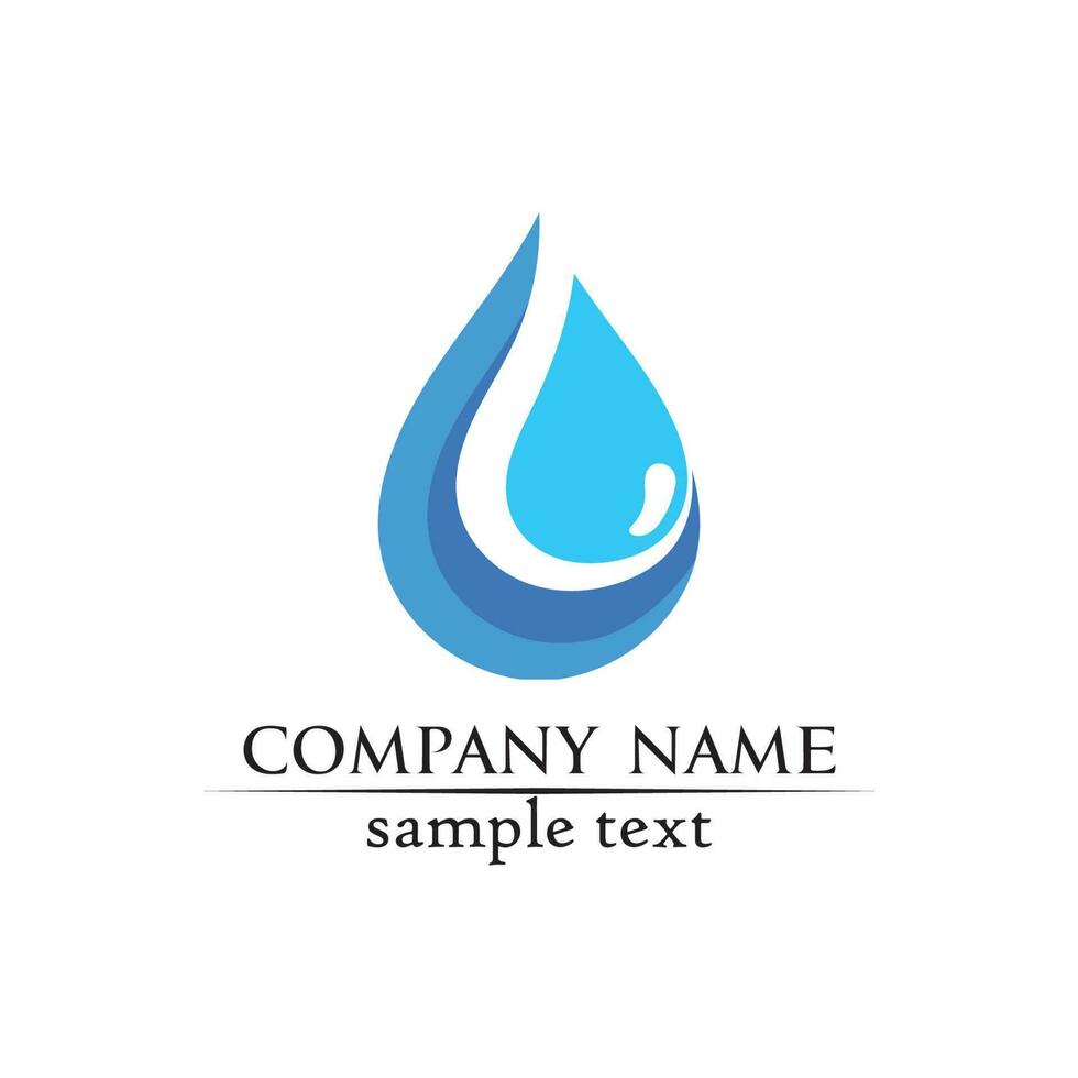 water drop Logo Template vector illustration design