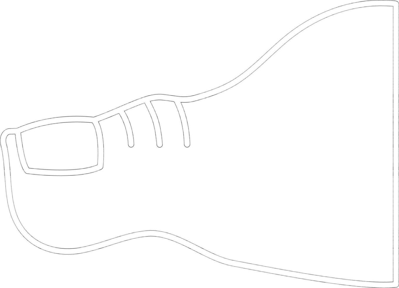 Black line art thumb in flat style. vector