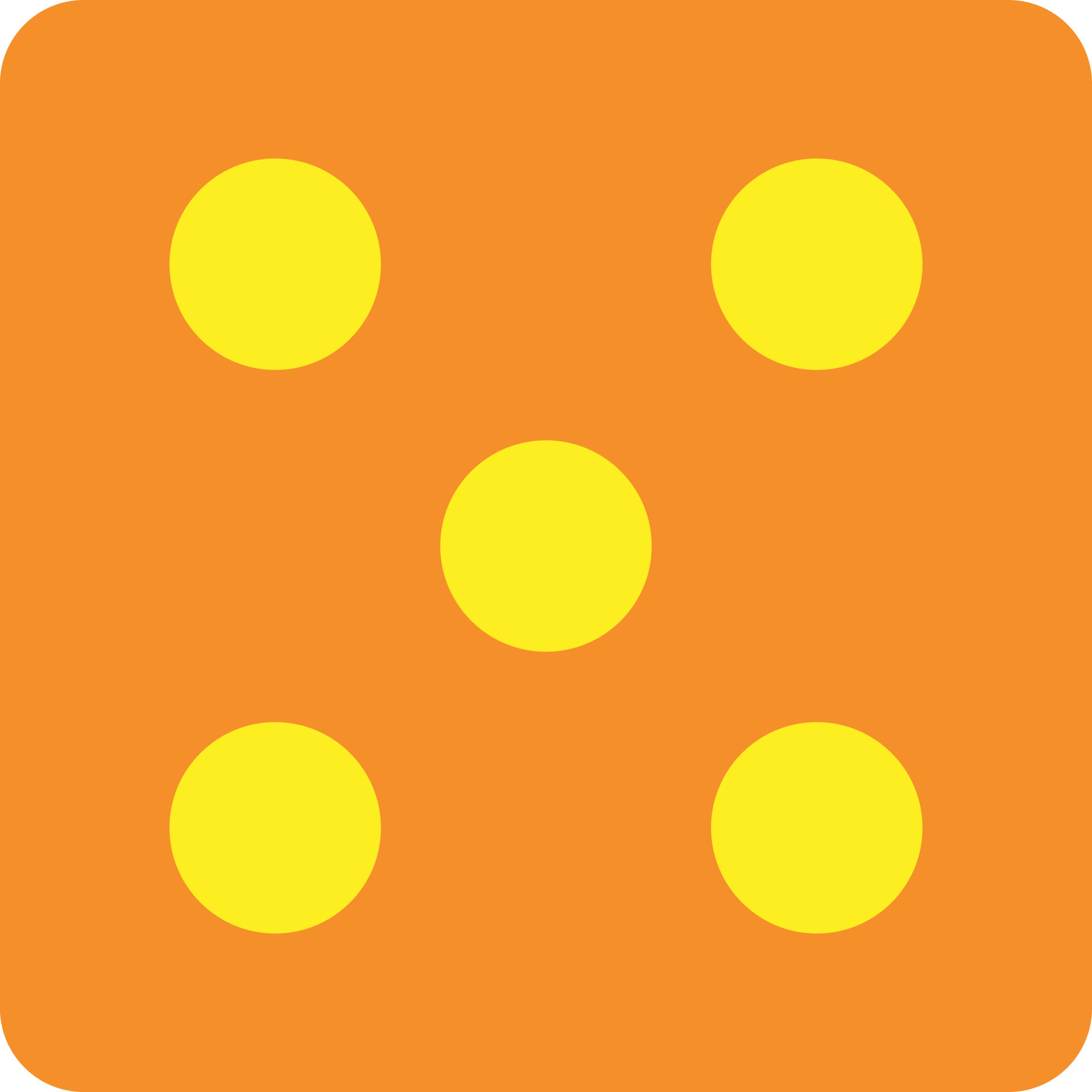 Orange and yellow dice. 24371541 Vector Art at Vecteezy